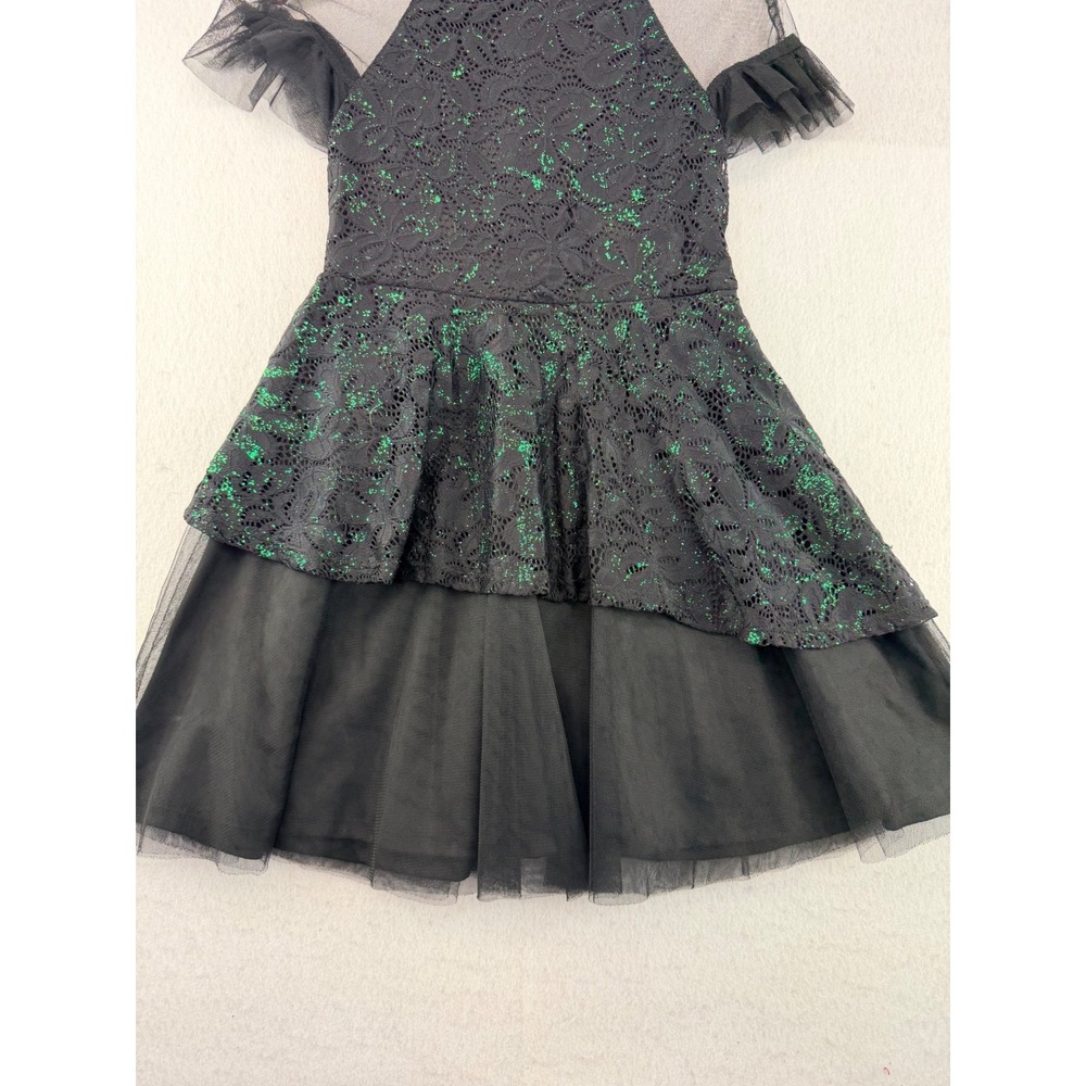 Wicked Paul Tazewell Black Green Lace Costume Dress Women's L 10/12 Universal - Picture 3 of 16